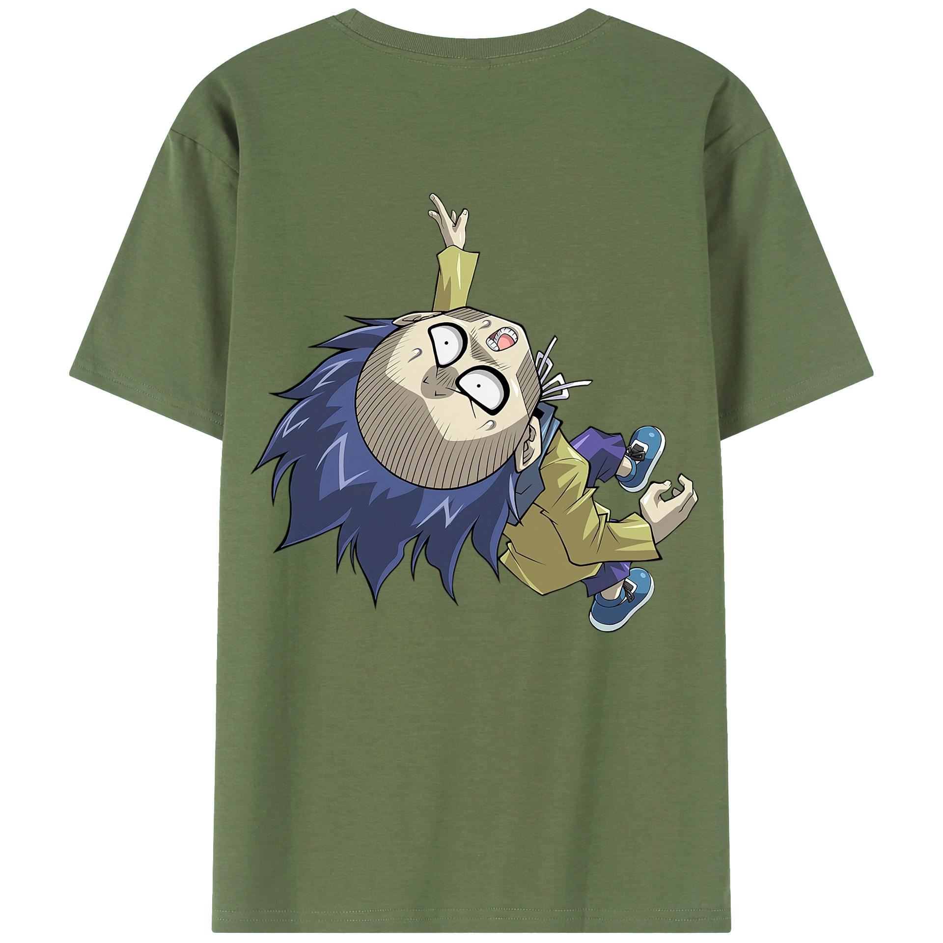 （画像用） 遊☆戯☆王 Yu-Gi-Oh! 綿100％ メンズ半袖Tシャツ（バックプリント） 通気性
